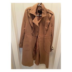 BCBG Stunning Beige Coat - perfect to dress up or down